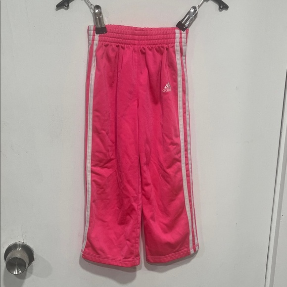 Adidas Vibrant Pink Kids' Track Pants Size 3T - Picture 1 of 4